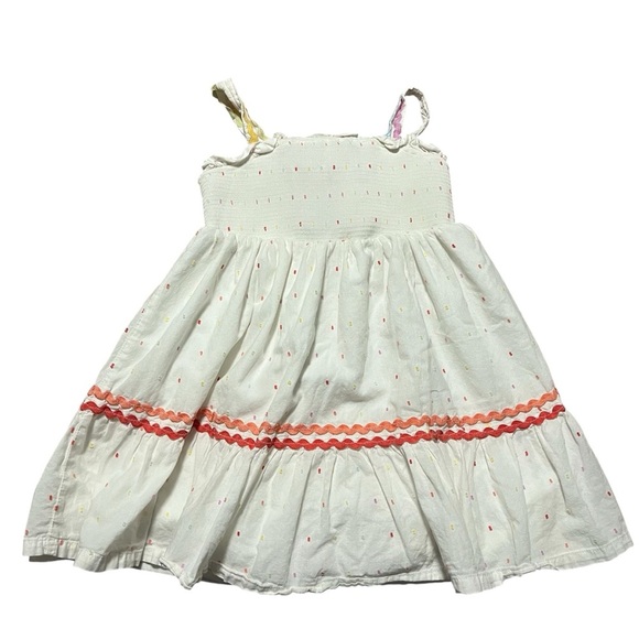 Cynthia Rowley Designer Kids White Party Dress with Multicolor Accents Size 4T - Picture 1 of 7